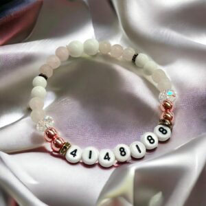 Grabovoj RÓZSAKVARC 4148188 időből pénz ásvány karkötő