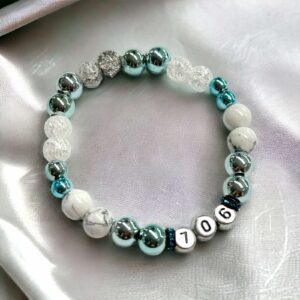 Grabovoj kék Hematit 706 megbocsátás, elengedés ásvány karkötő