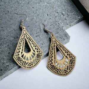 KELLY extravagáns BARNA bizsu fülbevaló