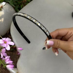 KINGA gyönyörű EZÜST színű hajpánt hajdísz