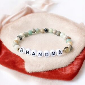 Grandma amazonit ásvány karkötő