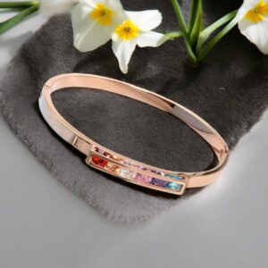 Sziszi rosegold nemesacél karkötő