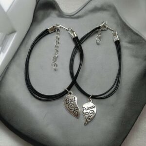 Legjobb barátnő fekete páros karkötő