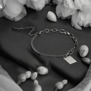 Panni ezüst színű nemesacél karkötő