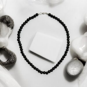 Pearl fekete színű gyöngyös nyaklánc