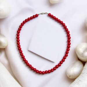 Pearl piros színű gyöngyös nyaklánc
