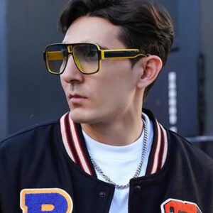 Patrik fekete citromsárga napszemüveg