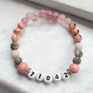 Grabovoj rózsakvarc 71042 siker mindenben ásvány karkötő