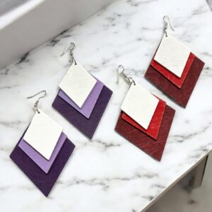 AVA extravagáns LILA fa bizsu fülbevaló