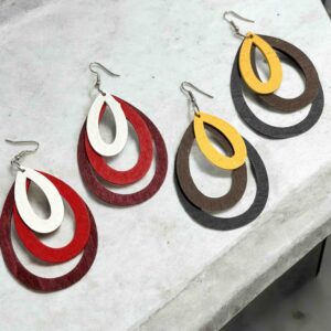 KATA extravagáns LILA bizsu fülbevaló