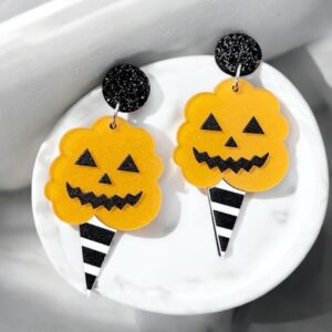Halloween akril bizsu fülbevaló