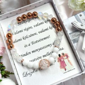 Leszel a Tanúm? gyöngyös kabbala ásvány karkötő
