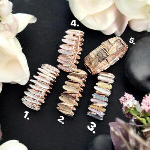 Valentina rosegold barna színű tűzzománc bizsu karkötő 2.