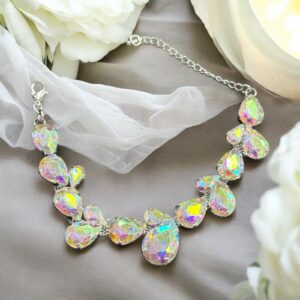 Ella szivárvány színű kristály köves alkalmi bizsu karkötő