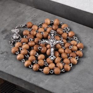 Mason barna illatosított fa rózsafüzér gyöngy ékszer