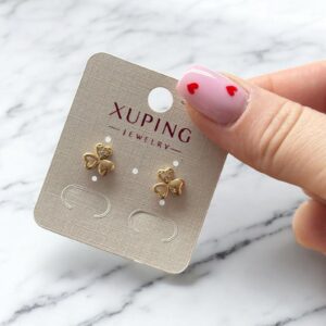 Lóhere rosegold színű xuping fülbevaló