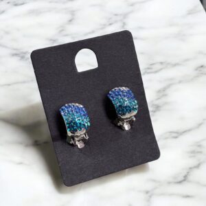 Atina kék színű kristály köves bizsu KLIPSZ