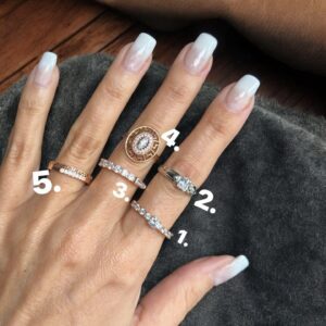 Bianka rosegold színű xuping gyűrű 3.