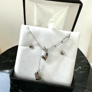 Zsanett ezüst színű antiallergén xuping nyaklánc SZETT