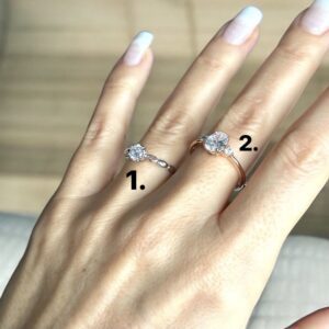 Babett ezüst színű köves xuping gyűrű 1.