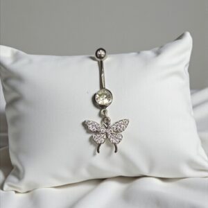 Doroti ezüst színű orvosi fém köldök piercing