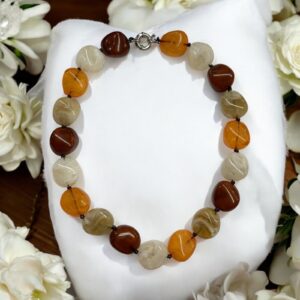 Eliza narancssárga színű gyönyörű bizsu nyaklánc