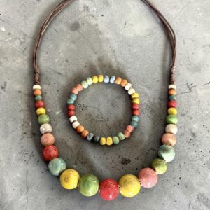 Nina színes bizsu nyaklánc SZETT