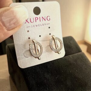 Denise rose gold színű antiallergén köves xuping fülbevaló