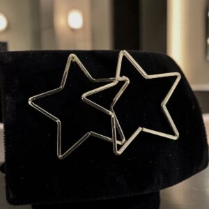 Csillag arany színű bizsu fülbevaló